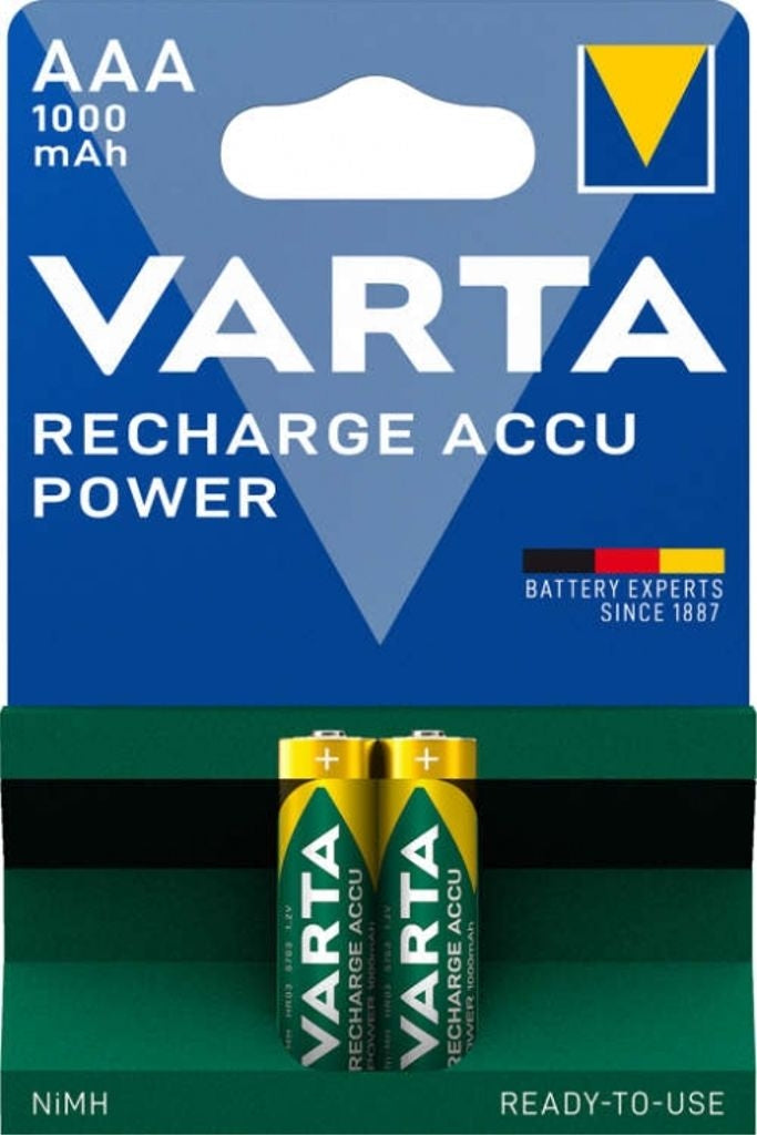 Varta Recharge Accu Power Aaa Batterie 1000 Mah 2er Pack