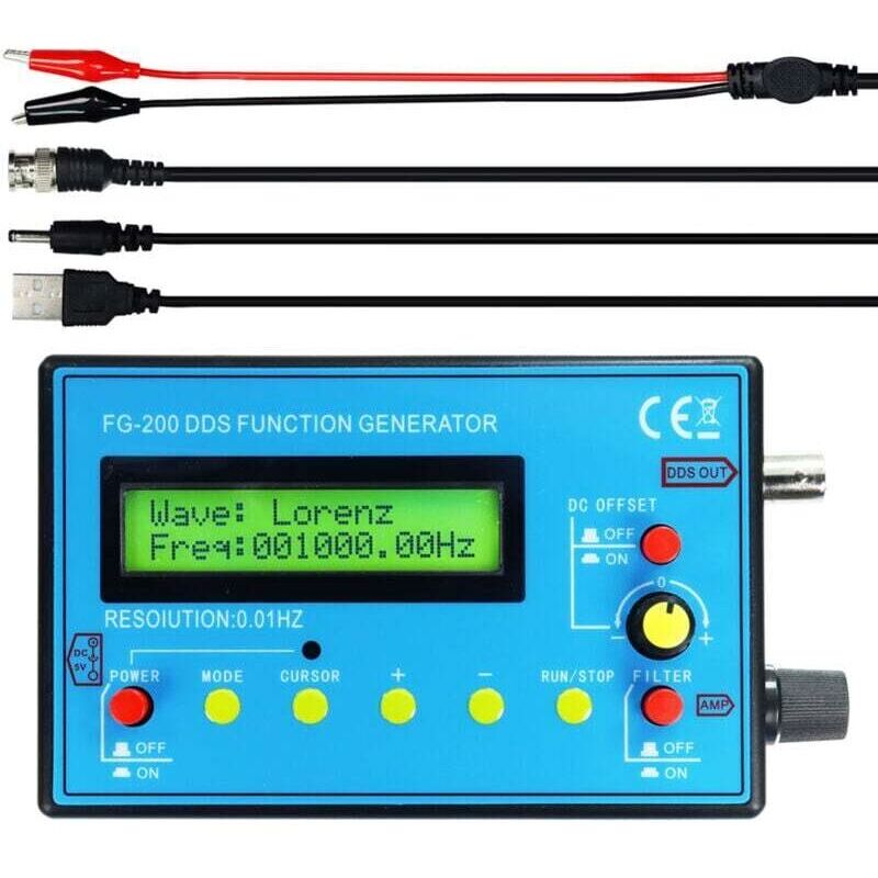 Amxcnoy Dds Fg-200 Funktionssignalgenerator, Frequenzzähler 0,01 Hz – 500 Khz Sinus-, Rechteck- Und Sägezahn-signalquellenmodul
