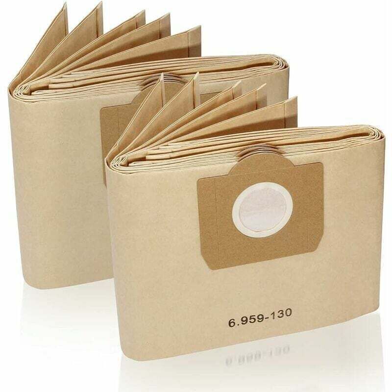 Amxcnoy Staubsaugerbeutel, 10 Stück Staubsaugerbeutel Für 6.959-130.0 Papierbeutel Für Wd3 Wd3p Wd3 Premium Papierstaubbeutel A 2201 A2204 A2504,
