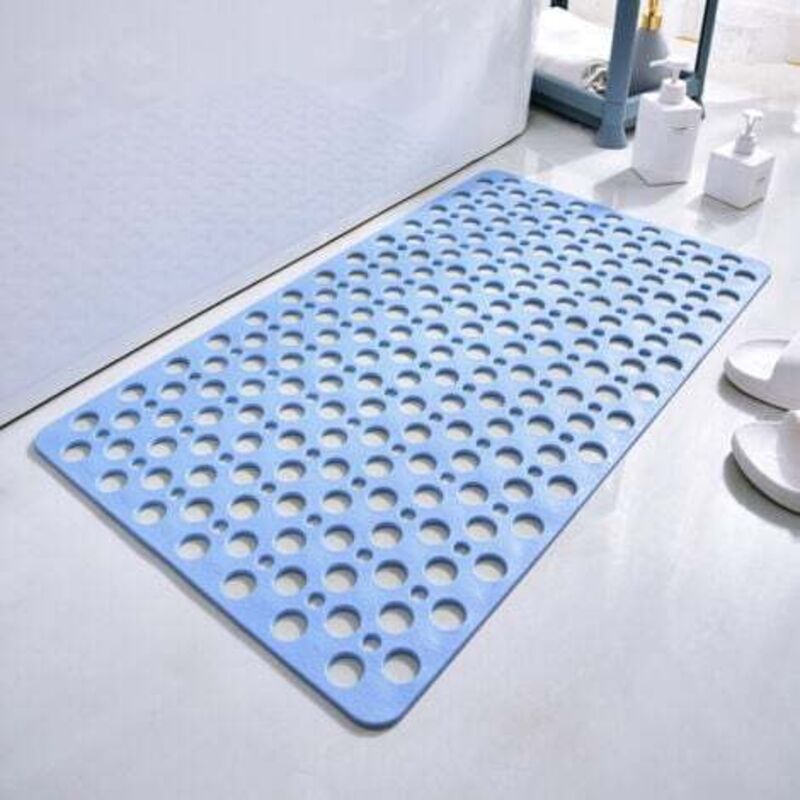 Rutschfeste Blaue Duschmatte, Rutschfeste Badewannenmatte 40 X 88 Cm, Rutschfest Und Schimmelresistent, Geeignet Für Die Badewanne
