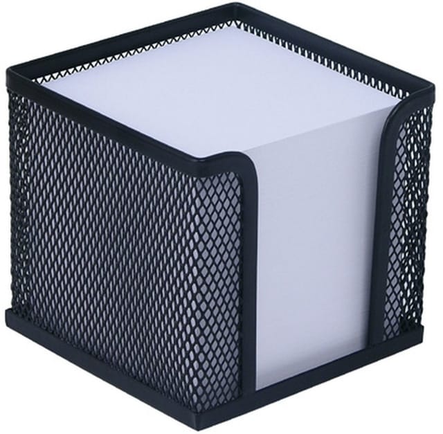 Wedo - Zettelbox ® Office 10 X 10 X 10 Cm (b X H X T) 9,2 X 9,2 Cm (b X H) 700 Bl. Gefüllt Metall Schwarz