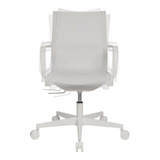 Topstar - Bürodrehstuhl Sitness® Life 40 44-57cm Rolle Hart Gebremst (für Teppichboden) Polyamid Weiß