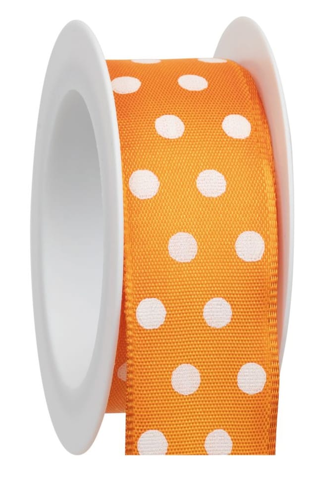 Braun & Company Geschenkband Orange 25 Mm X 2 M Geschenkverpackungen