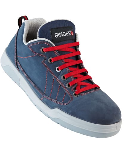 Halbschuh Bary Blau Nubuck S3 Singer T.45 - Bary45
