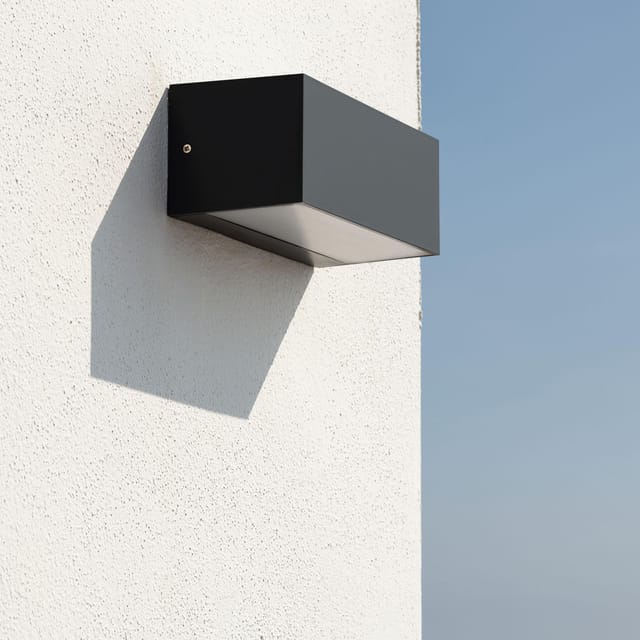 Ledkia - Led-wandleuchte Aussen 18w Aluminium Doppelseitige Beleuchtung Wählbar Cct Gropius Schwarz
