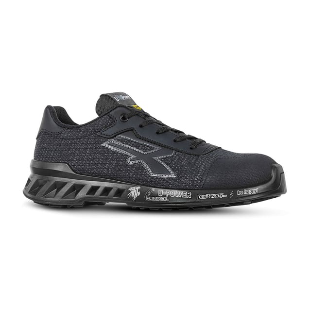 U-power Scott S1p Src Esd Flache Sicherheitsschuhe - 39 Eu - Schwarze