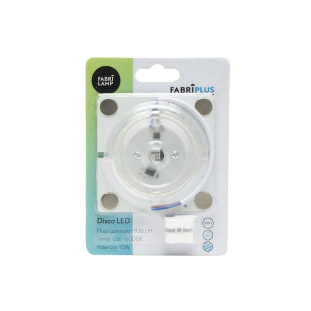 Senko - Scheibe Led 12w 6000k Quadratische Platte Weiß 6x6x1 Cm 936lm Magnetisch