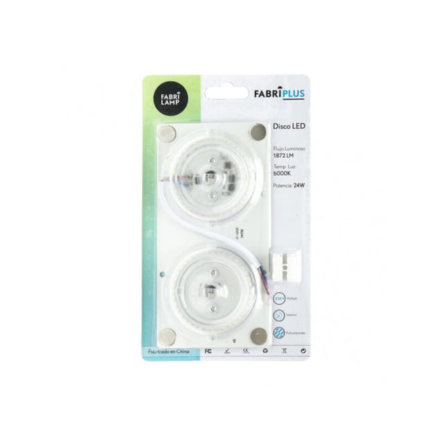 Senko - Scheibe Led 24w 6000k Weiß Quadratische Platte 8x16x1 Cm 1872lm Magnetisch