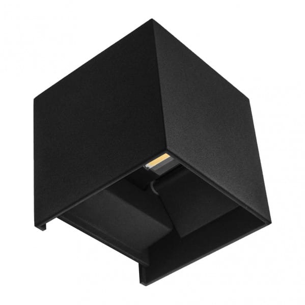 170362109 Wandmontage Schwenken De Wand 10w 4000k Segment Schwarz Ip65 10x10x10cm Aluminium 800lm Orientierbar - Fabrilamp