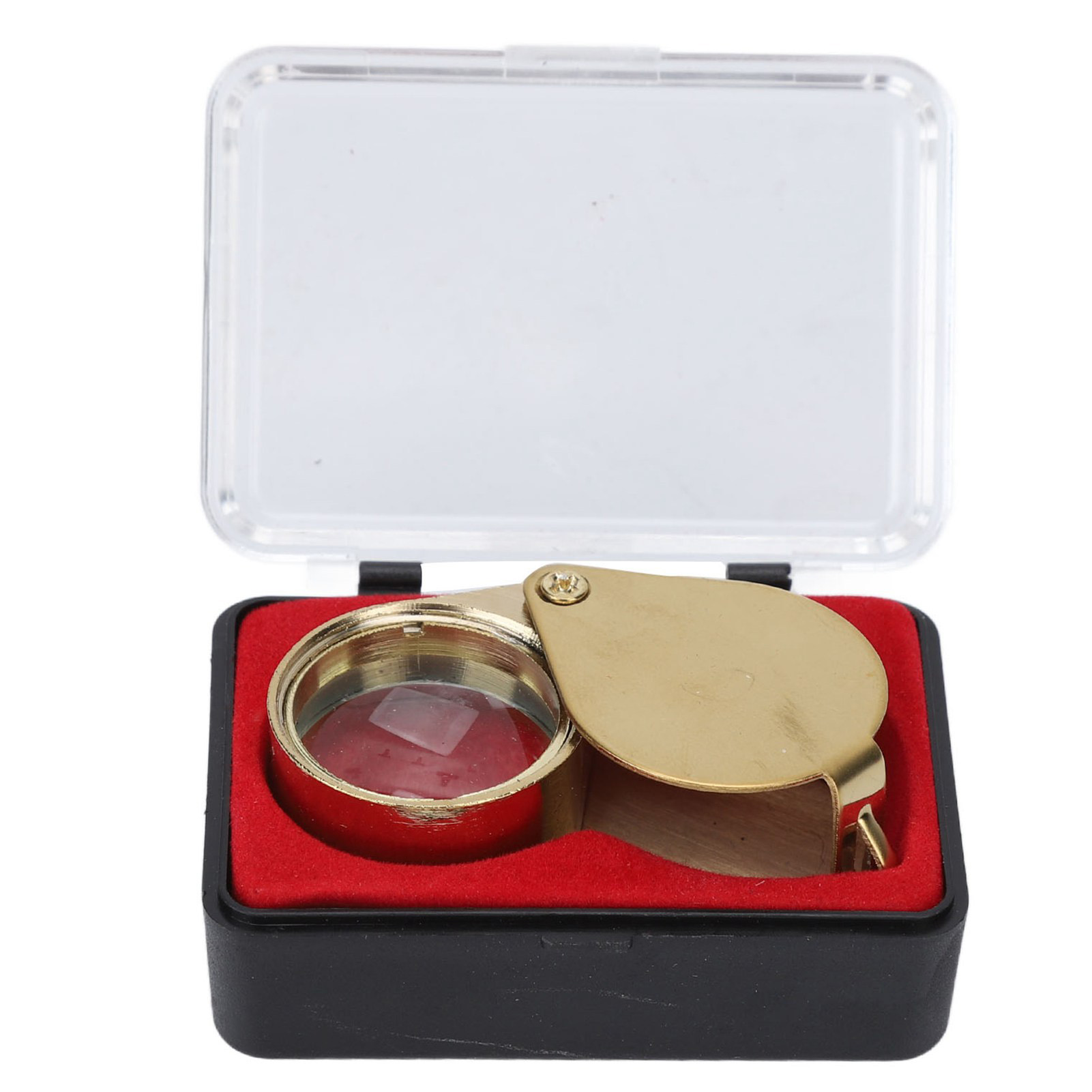 30-fache, Faltbare Juwelierlupe, 21-mm-optikglaslinse Zur Betrachtung Und Zum Lesen Von Antikem Schmuck