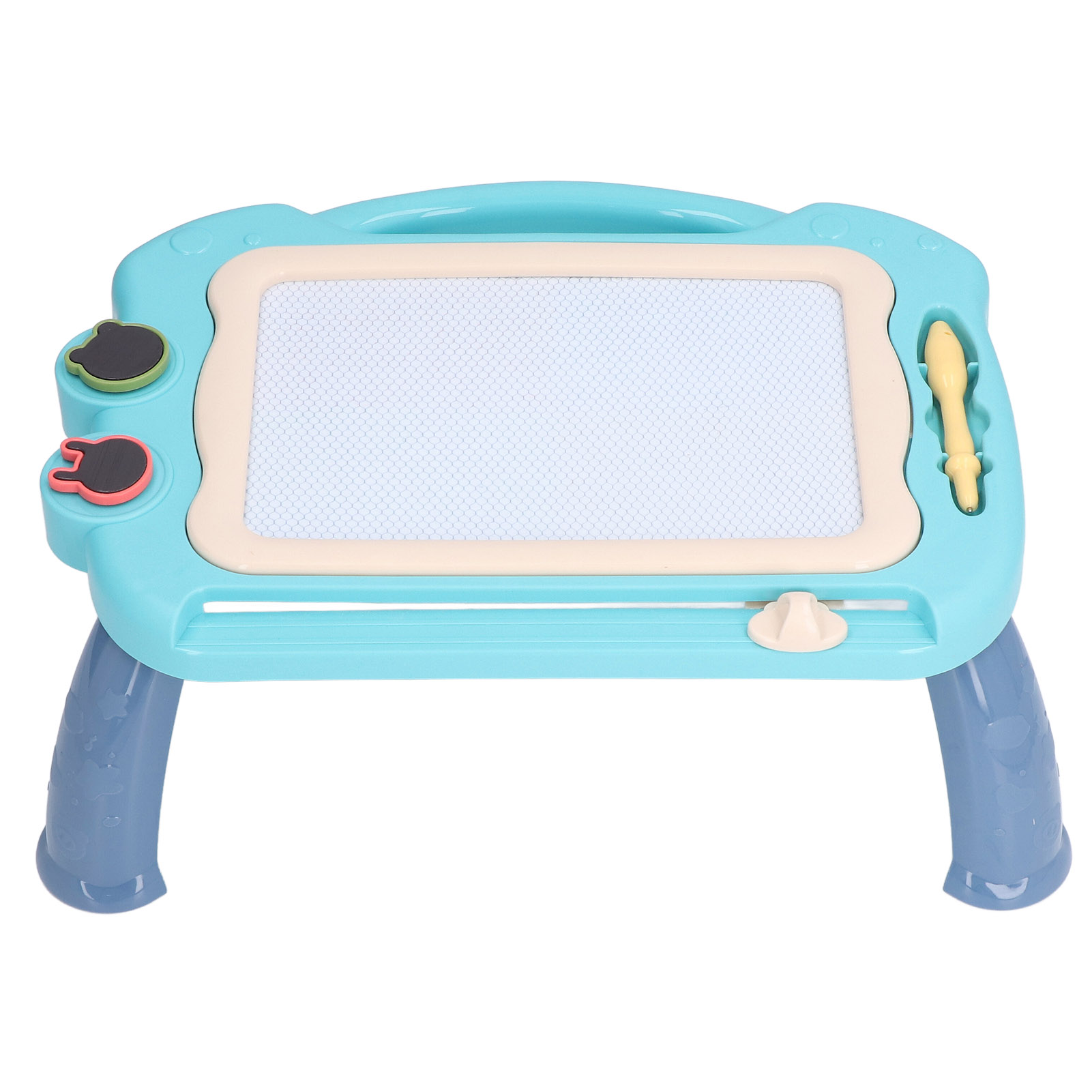 Magnetischer Maltisch Für Kinder Mit Beinen, Abwischbarer Und Wiederverwendbarer Tischplatte In Helljadeblau – Ideal Für Kinder Ab 3 Jahren