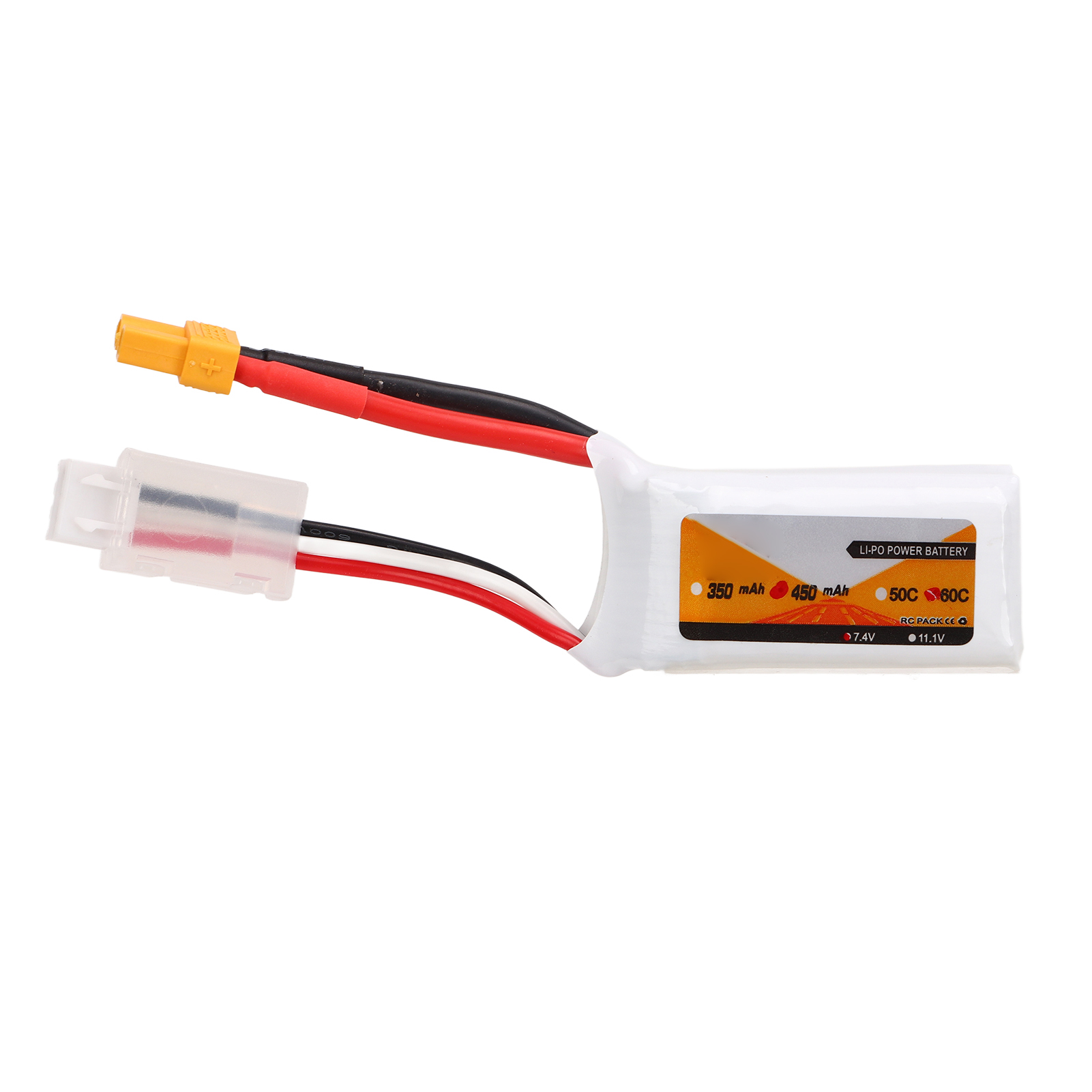 7,4 V 2s 450 Mah 60c Lipo-akku Mit Xt30-anschluss Für Rc-modellbau, Flugzeuge Und Ferngesteuerte Fahrzeuge