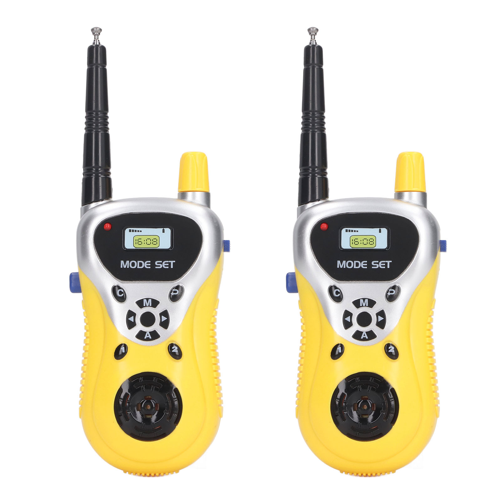 2-teiliges Walkie-talkie-set Für Kinder, Große Reichweite, Klare Kommunikation, Spielzeugradio Für Outdoor-aktivitäten, Leuchtend Gelb