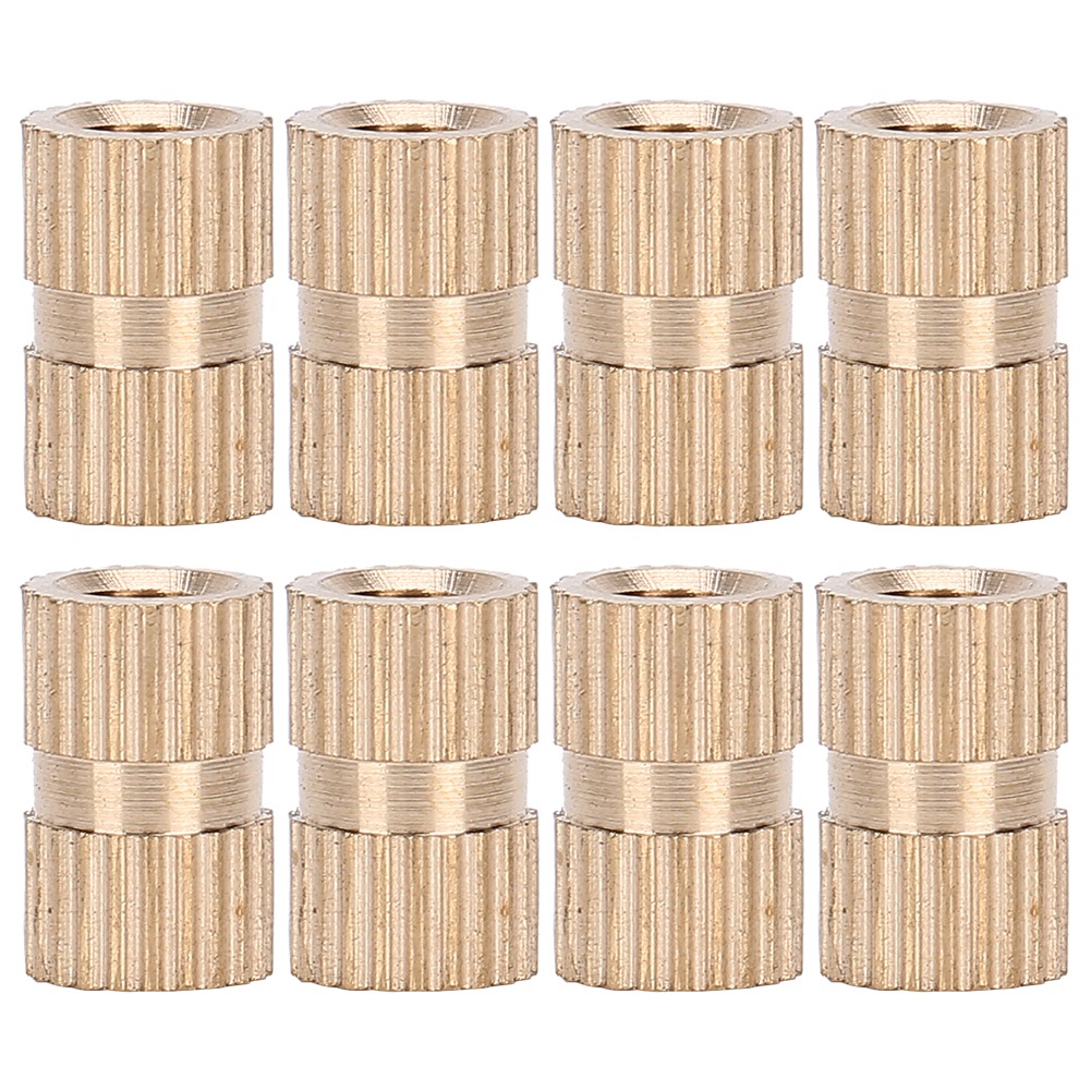 100 Stück M4 X 10 X 6 Messing-gewindeeinsätze Für Heimwerker- Und Modellbauprojekte
