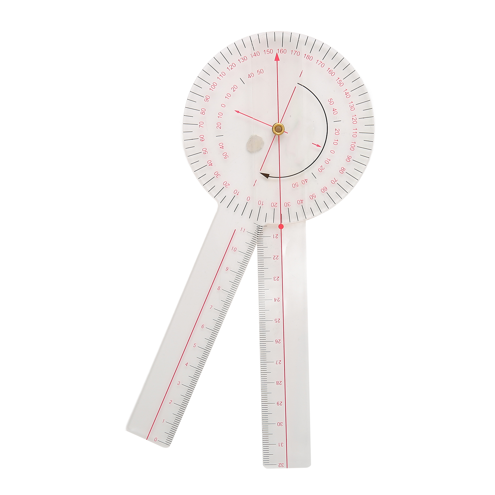 Transparenter 360°-gelenkgoniometer Für Knie, Ellbogen Und Finger Mit Klarer Skala