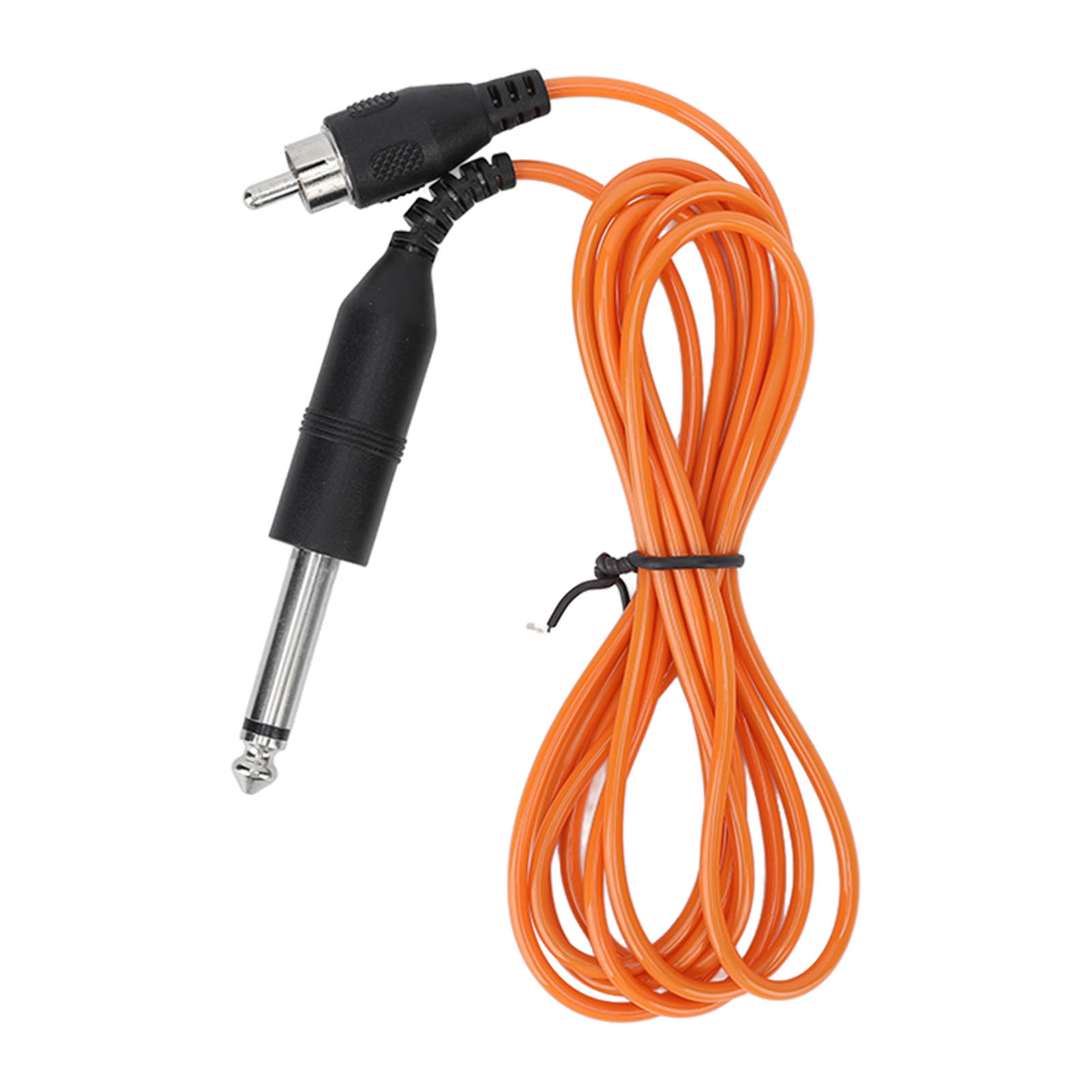 Silikon-stromkabel Für Tätowiermaschinen Mit Geraden Cinch-steckern, Orange
