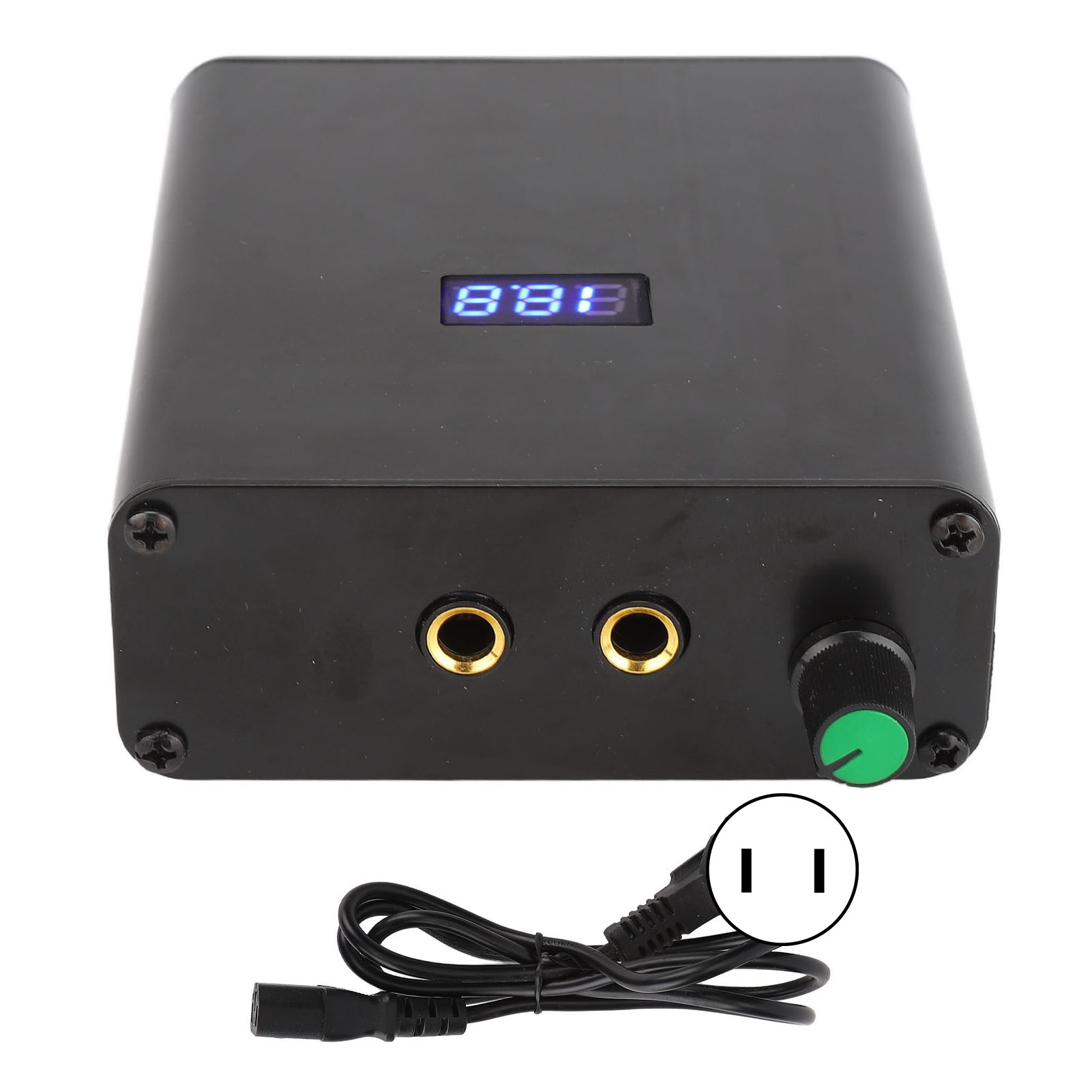 Mini-netzteil Aus Kupfer Für Tattoomaschinen Mit Digitaler Led-anzeige, 100–240 V, Us-stecker