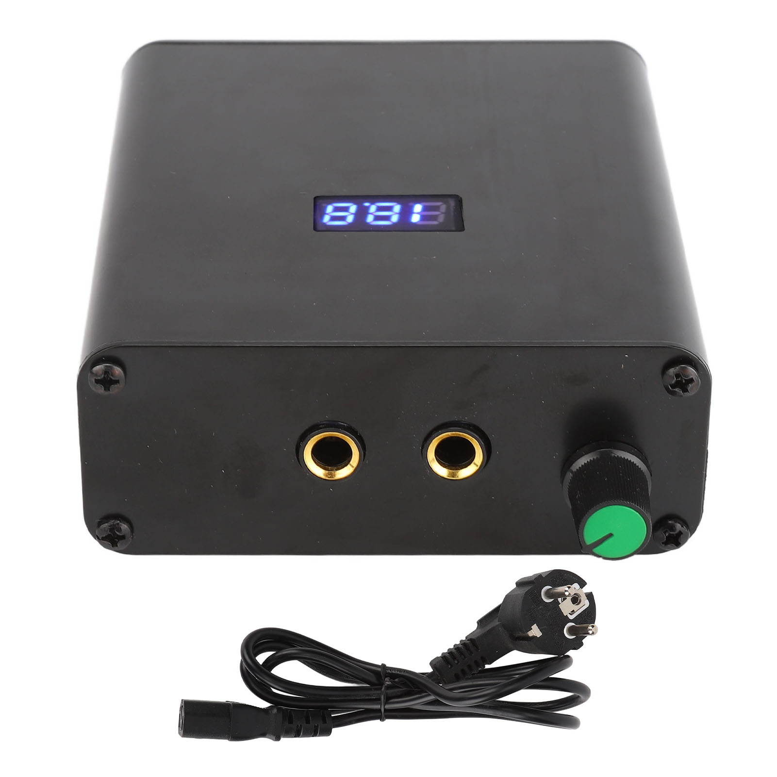Mini-netzteil Aus Kupfer Für Tattoomaschinen Mit Led-anzeige, 100–240 V, Eu-stecker