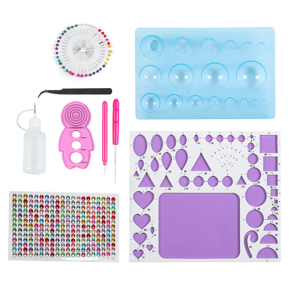 Papierquilling-starterset 809 Diy-bastelwerkzeuge Grundmaterialien