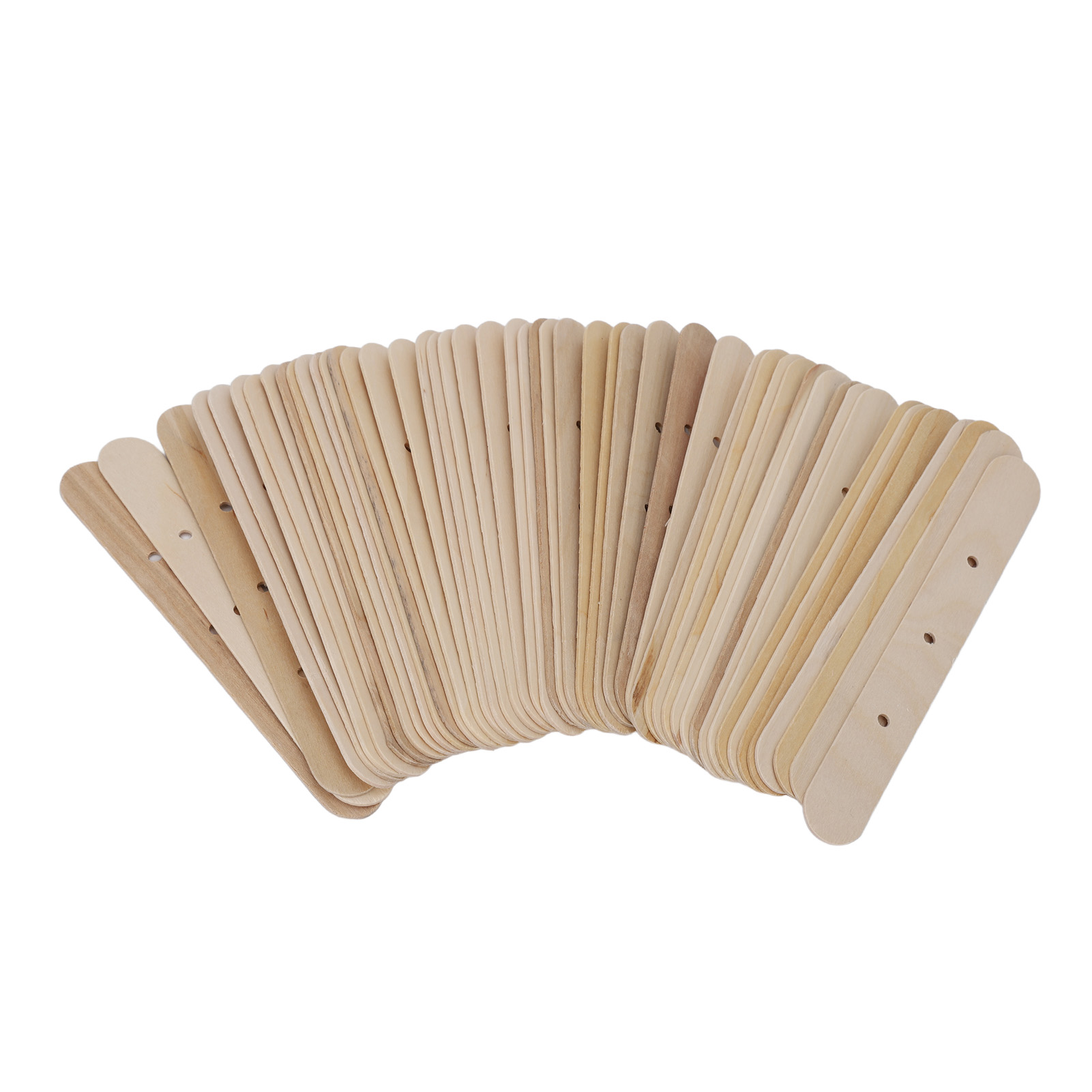 50 Stück Dochthalter Aus Holz Mit 3 Löchern, Aufkleber Und Clips Zum Zentrieren Von Kerzen, Kerzenherstellungswerkzeug