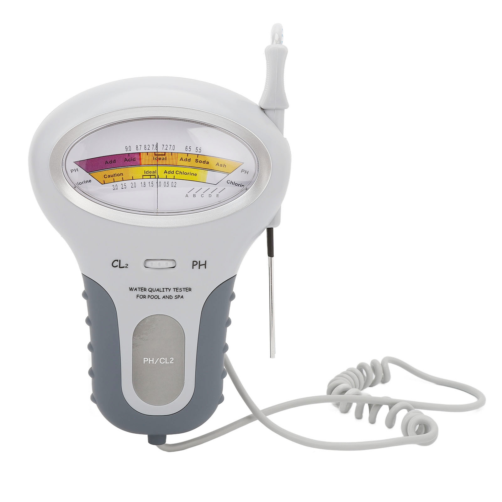 Tragbares Professionelles Ph- Und Chlorwasserqualitätsmessgerät Für Schwimmbäder Und Whirlpools