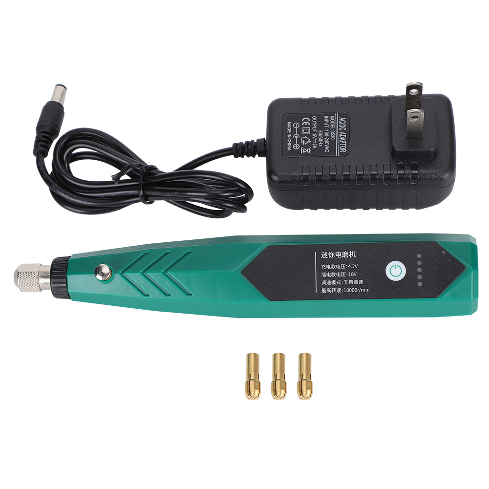 Tragbarer Elektrischer Schleifer Zum Polieren Und Gravieren Von Jade, 18.000 U/min, Wiederaufladbar, 100–240 V, Us-stecker