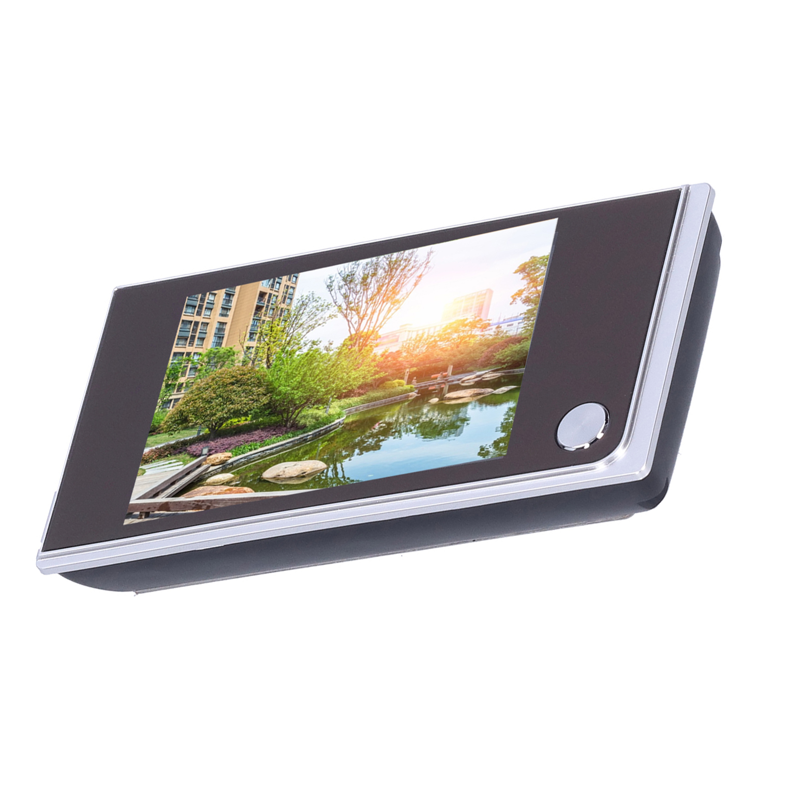 3,5-zoll-lcd-digitaltürspion – 120°-video-türklingel, Silber