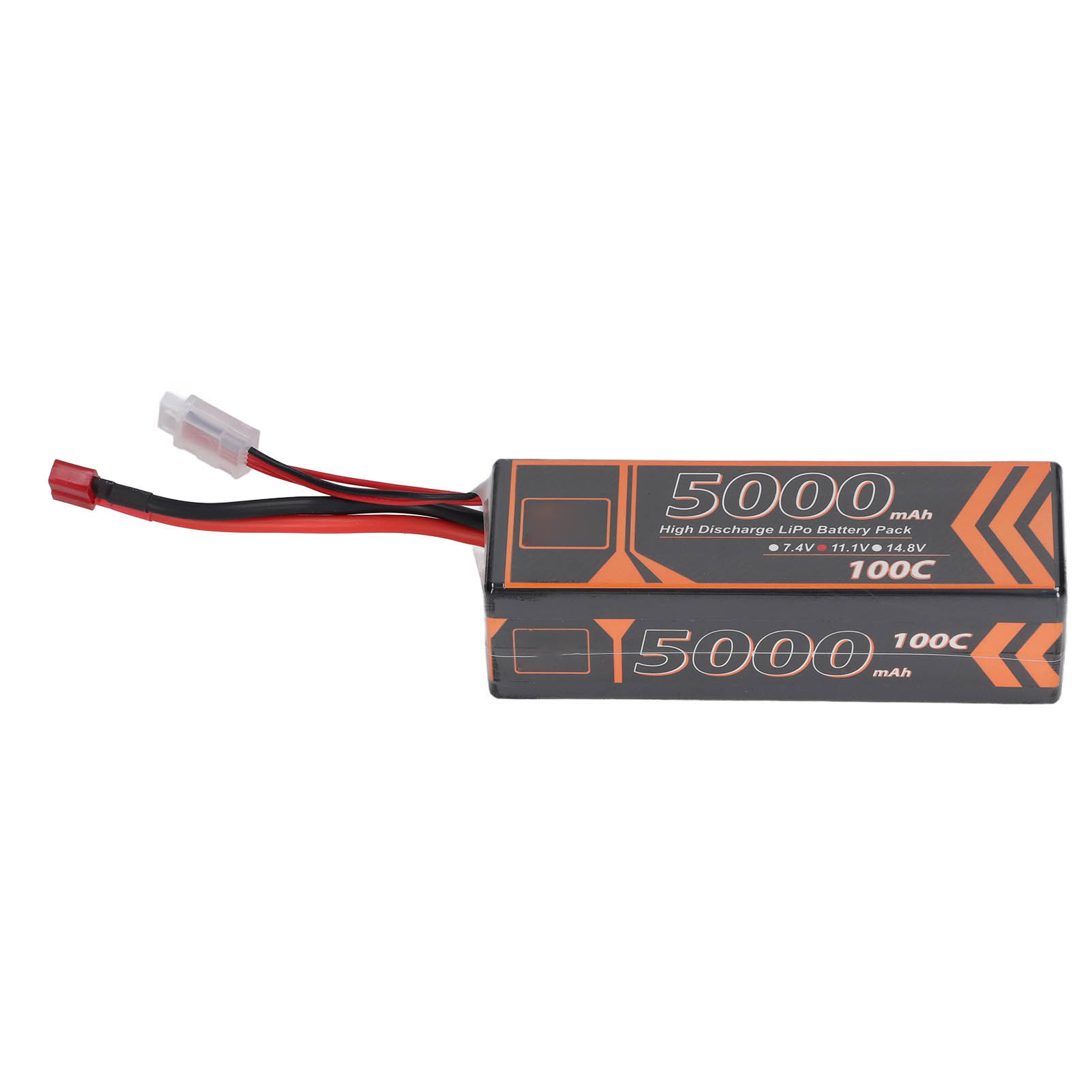 11,1 V 5000 Mah 100c 3s Lipo-akku Mit Rotem T-stecker Für Rc-rennwagen Und Fpv-drohnen