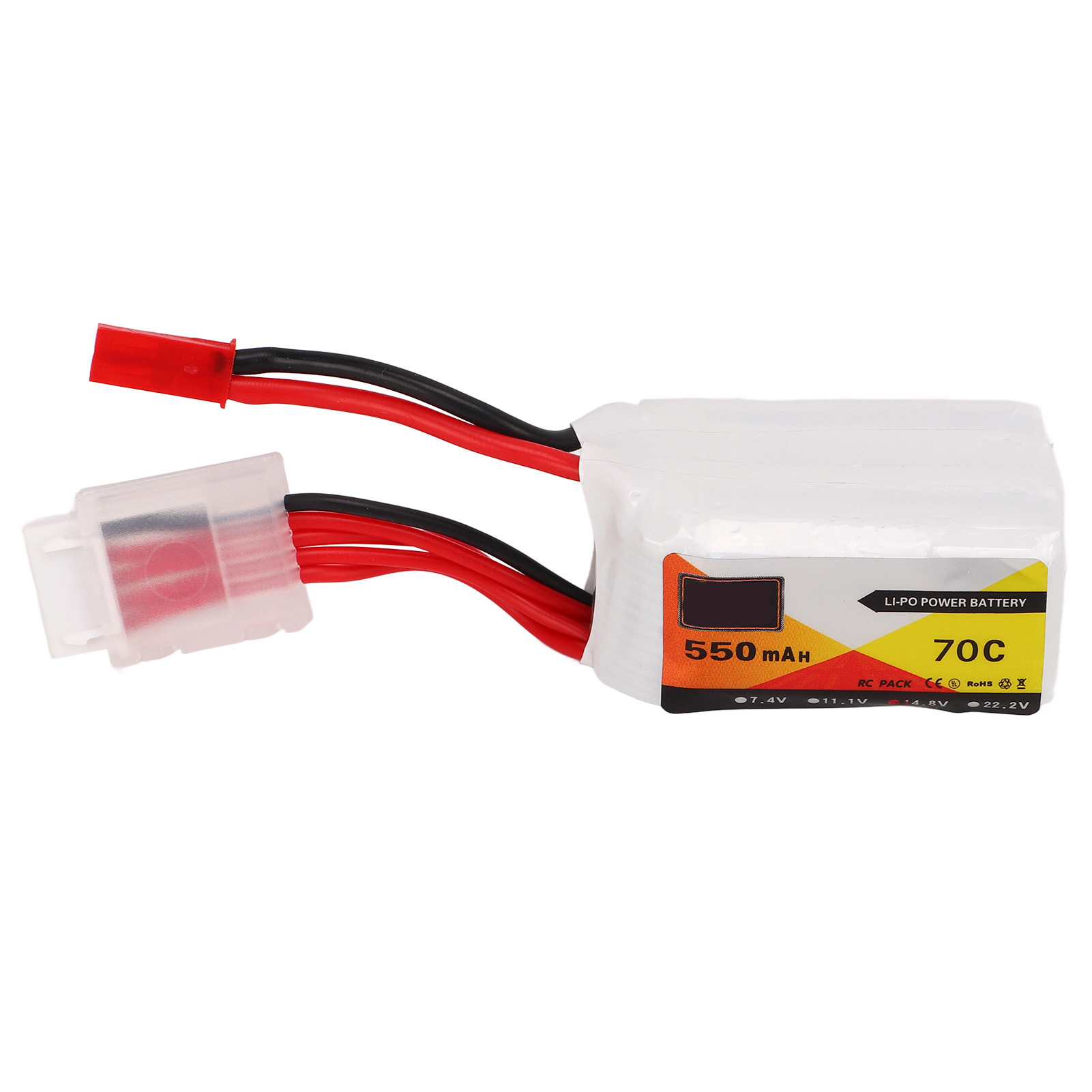 14,8 V 550 Mah 70c 4s Lipo-akku Mit Rotem Jst-stecker – Stabiler Ausgangsstrom Für Rc-modellbau