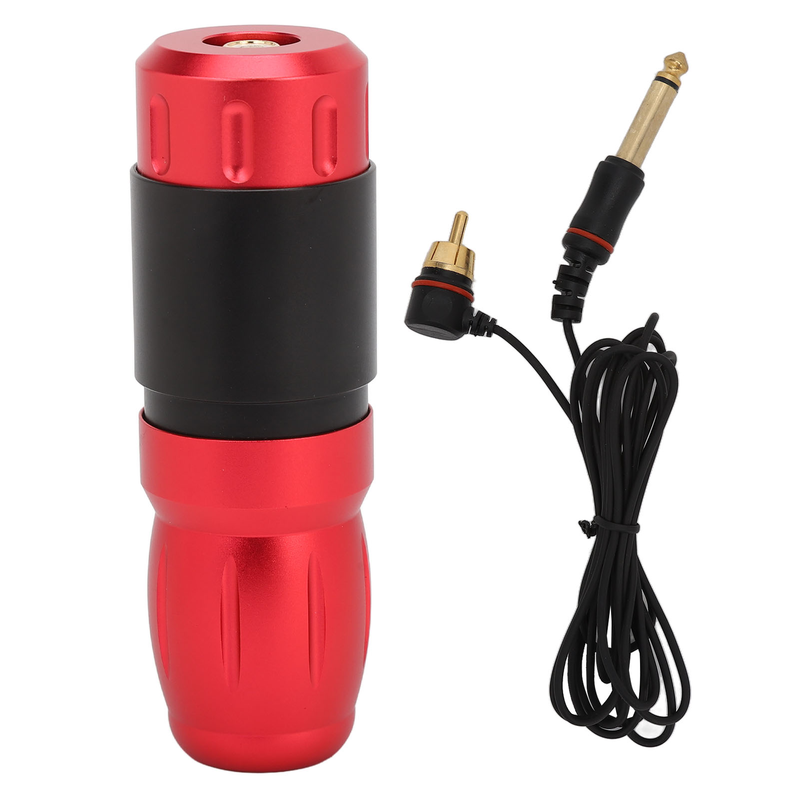 Professionelle Rotations-tätowiermaschine Aus Roter Aluminiumlegierung, Leicht Und Schnell, Mit Rca-kabel.
