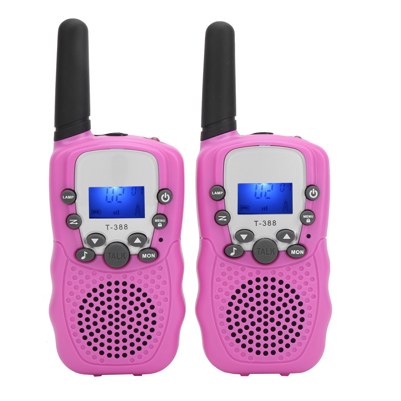 2-teiliges Walkie-talkie-set Für Kinder Mit Lcd-bildschirm, Tragbares Geschenk Zum Geburtstag Oder Neujahr – Rosa