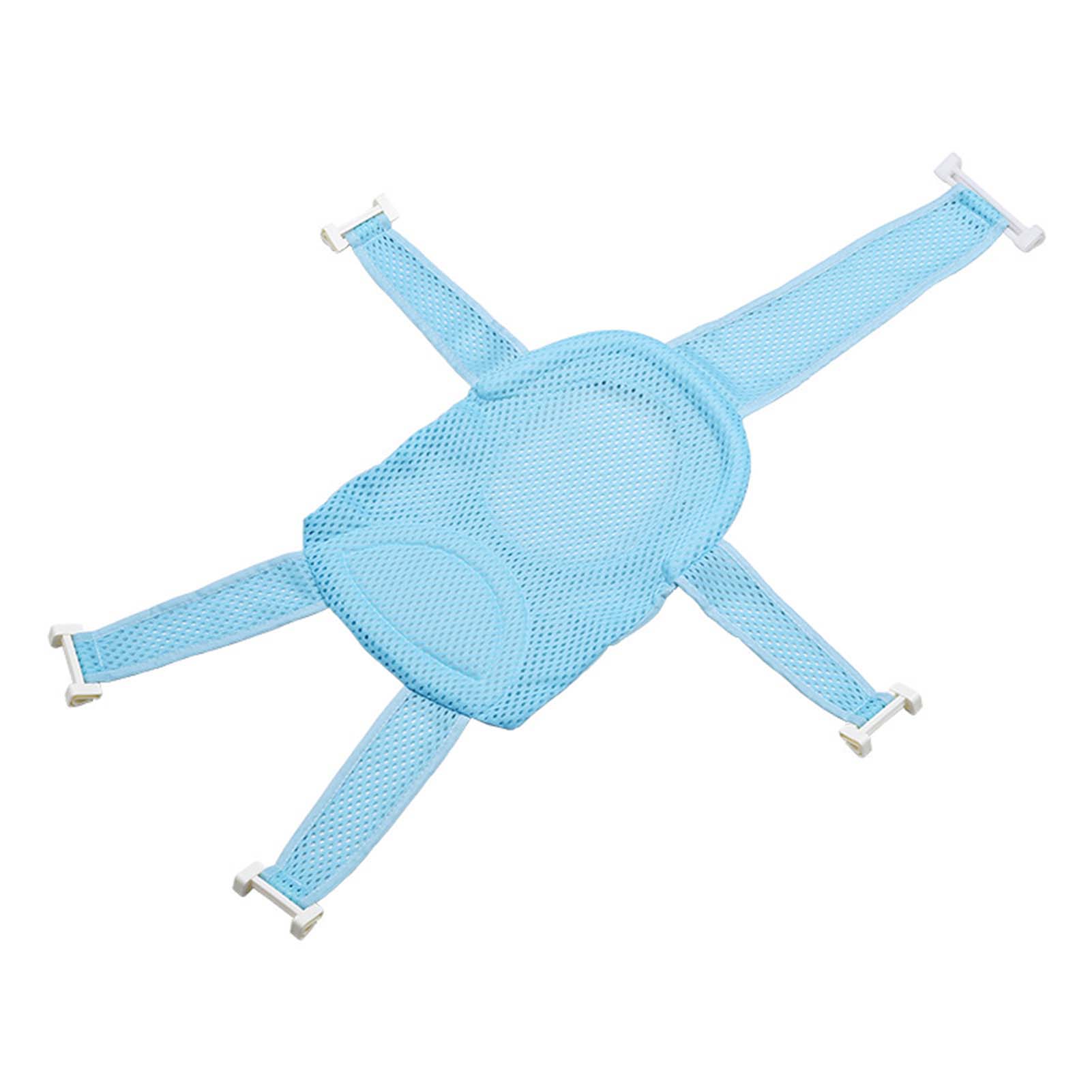 Verstellbarer Babybadesitz, Duschhängematte, Leichte Blaue Badewannenstütze