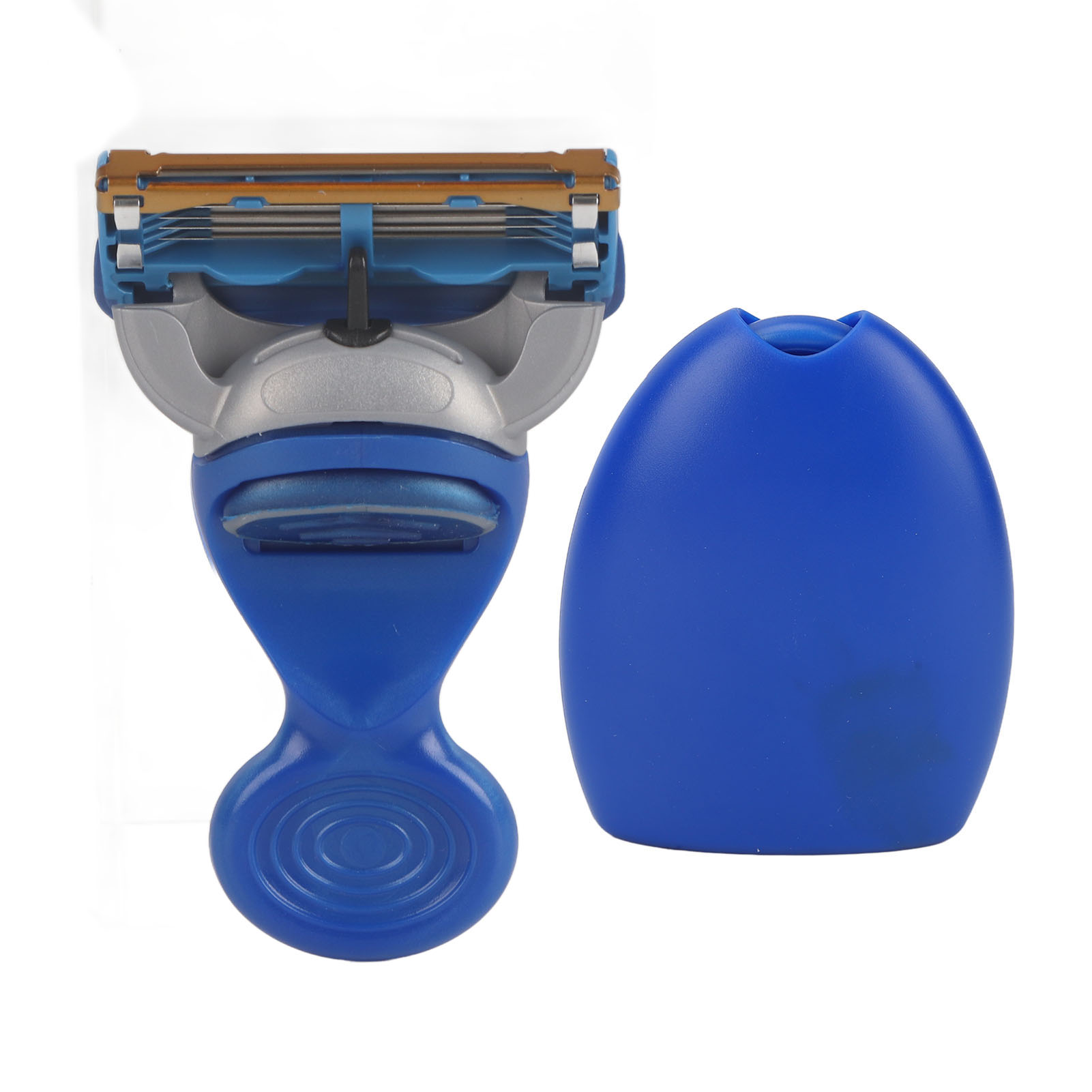 Rotationsrasierer Mit Abnehmbarem Scherkopf Für Präzise Und Sichere Haarentfernung – Blau