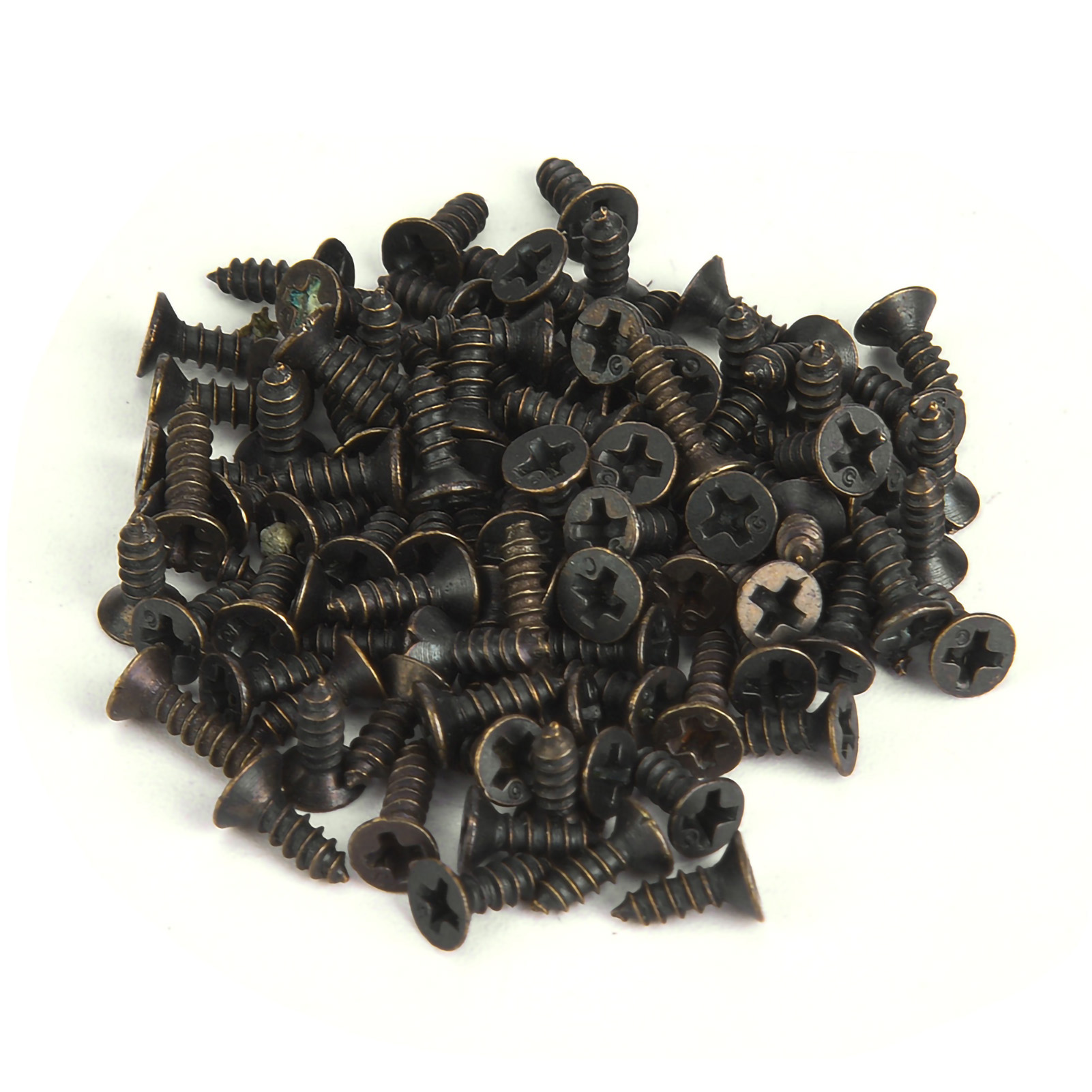 Antike Selbstschneidende Blechschraube Aus Eisen, Flachkopf, 500 G, Für Vielfältige Anwendungen (2x8 Mm, Bronze)