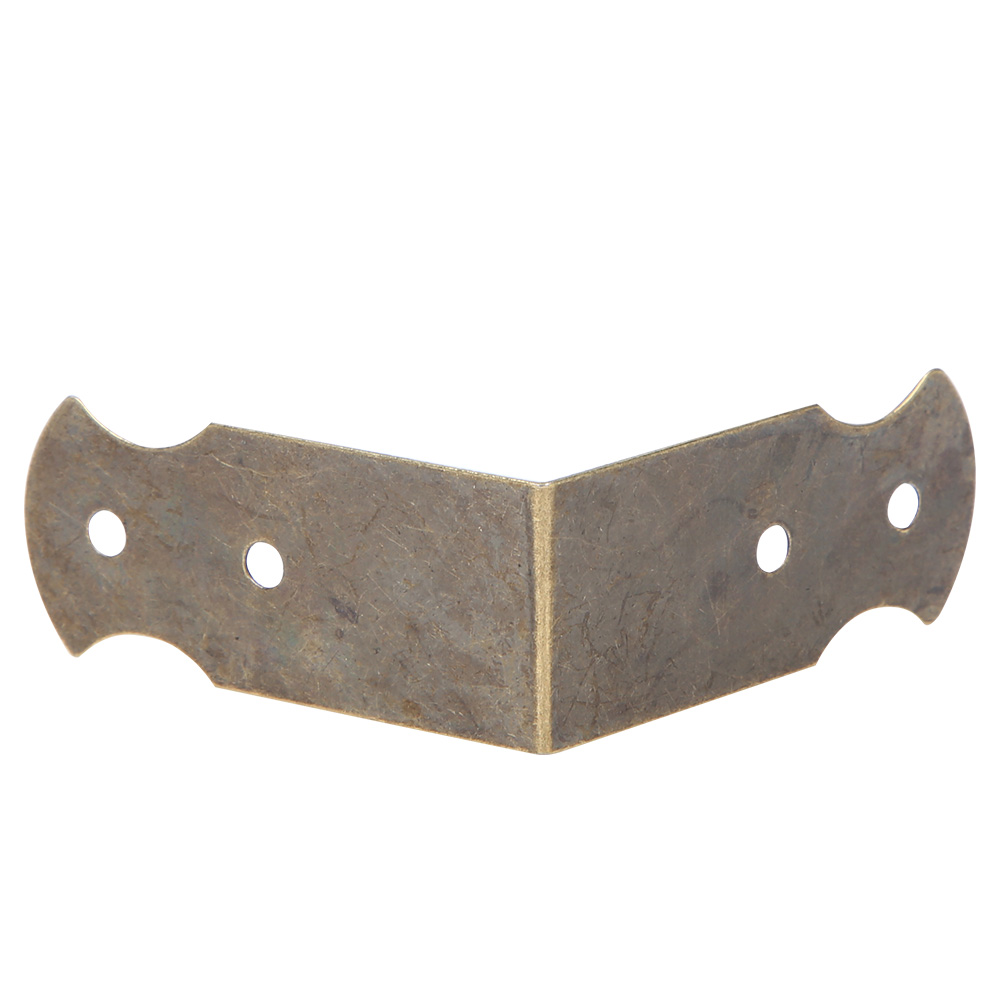 50 Eckenschützer Aus Holz Für Schmuckkästchen, Kantenschutz Aus Bronze, 8 X 1,8 Cm