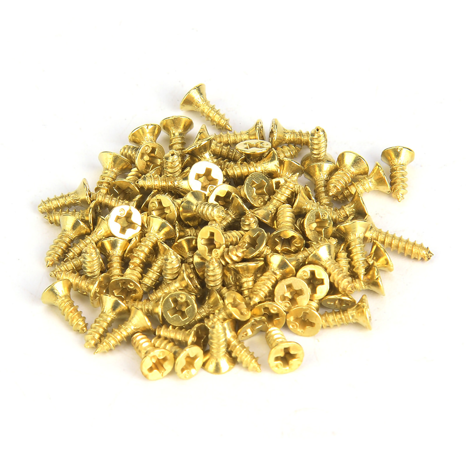 Antike Flachkopf-blechschraube Aus Eisen, 500 G, Für Vielfältige Anwendungen (2 X 6 Mm, Gelb)