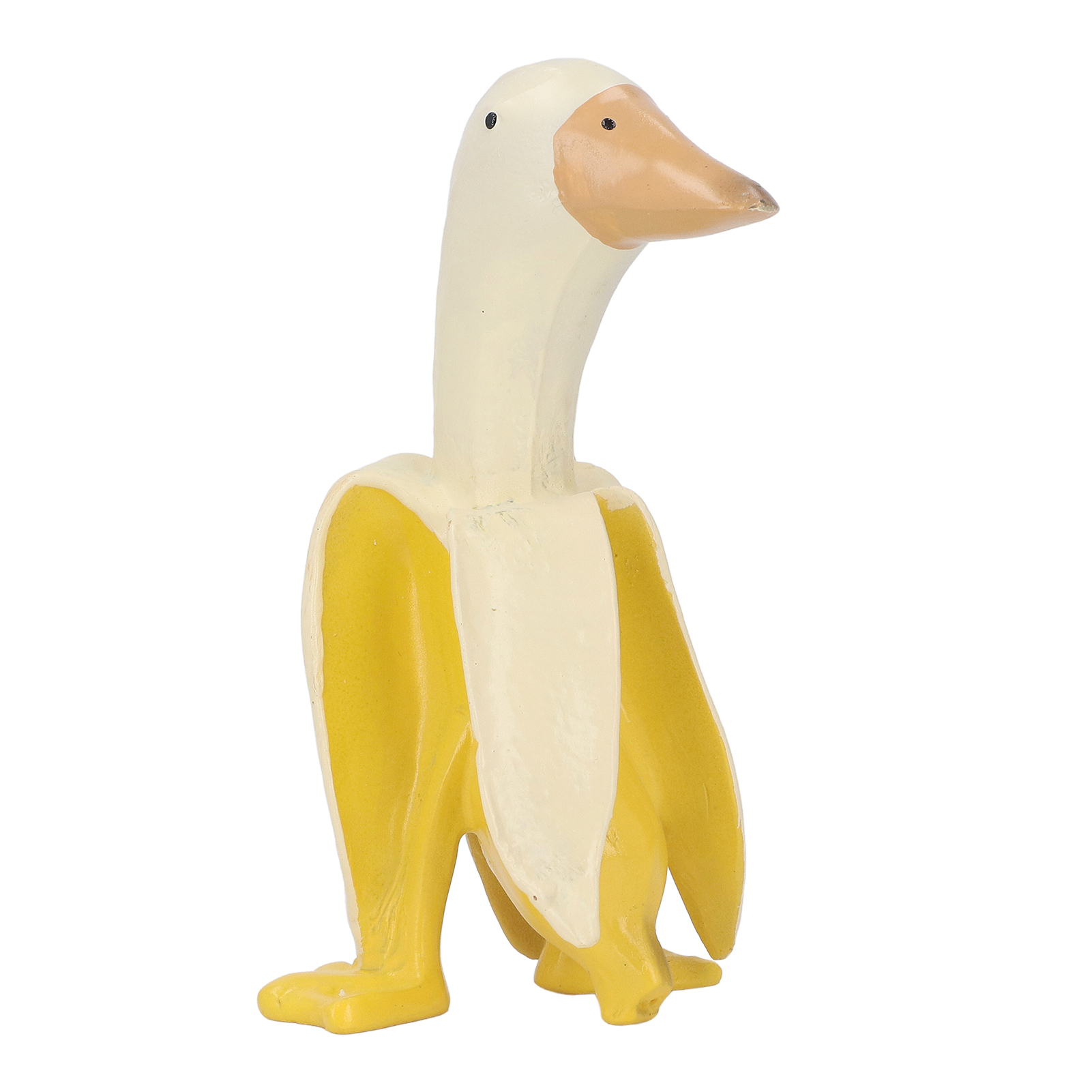 Niedliche Enten-bananen-dekofigur Aus Kunstharz Für Garten, Terrasse, Büro – Lustiges Gelbes Ornament