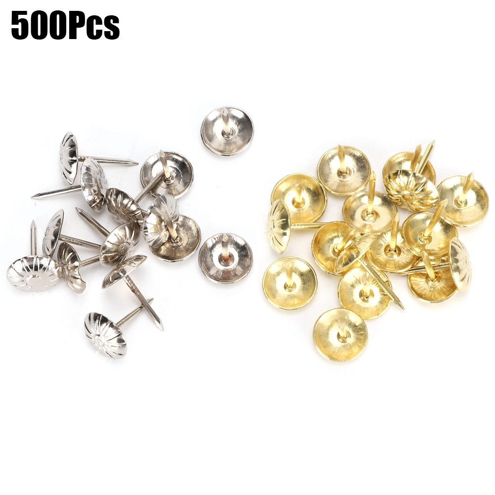 500 Chrysanthemen-förmige Polsternägel Aus Eisen, 16 Mm, Für Sofa- Und Kleiderdekoration