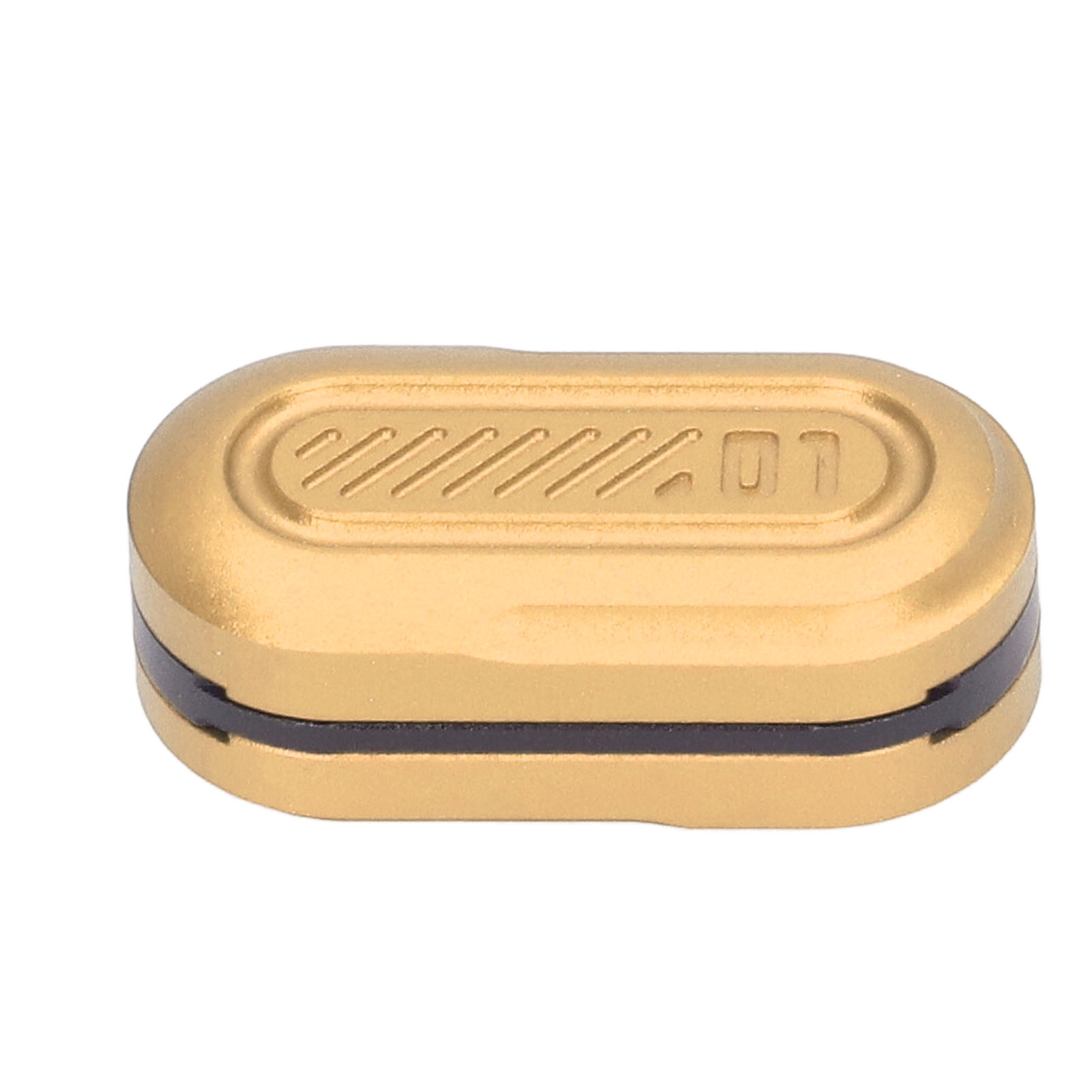 Dreilagiger Magnetischer Haptic-slider Für Erwachsene, Anti-stress, Metallische Kapselform, Beruhigendes Sinnesspielzeug, Gelb