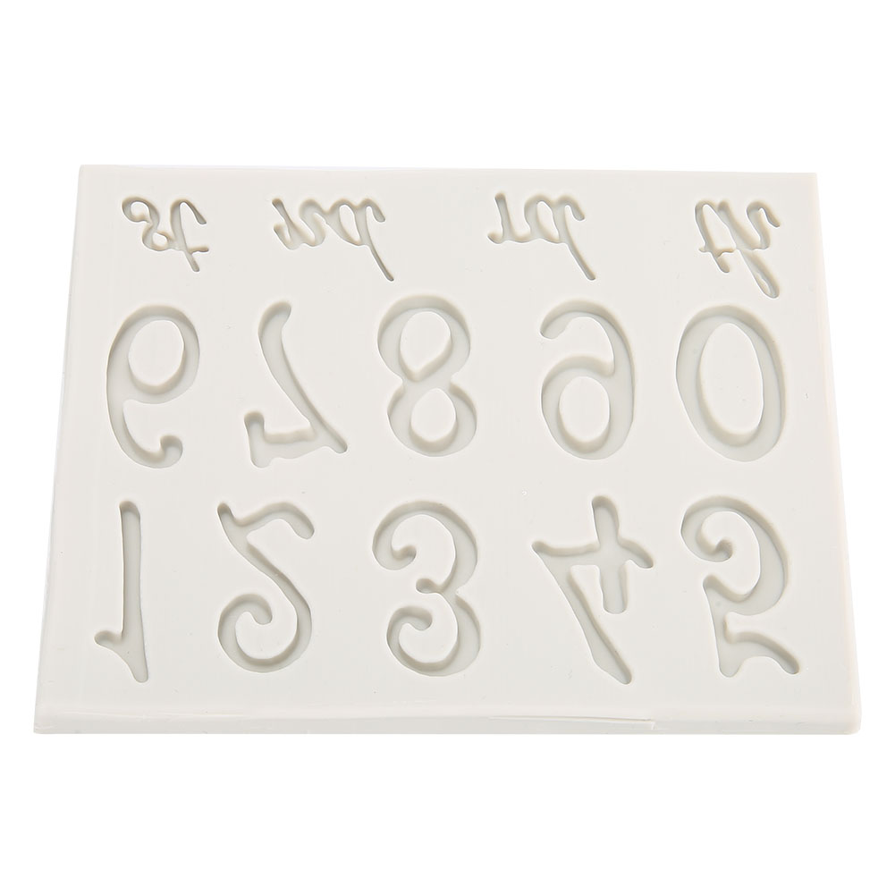 Silikonform Für Zahlen Und Buchstaben, Antihaftbeschichtete Kuchenform Für Gebäck, Schokolade Und Fondant, Grau