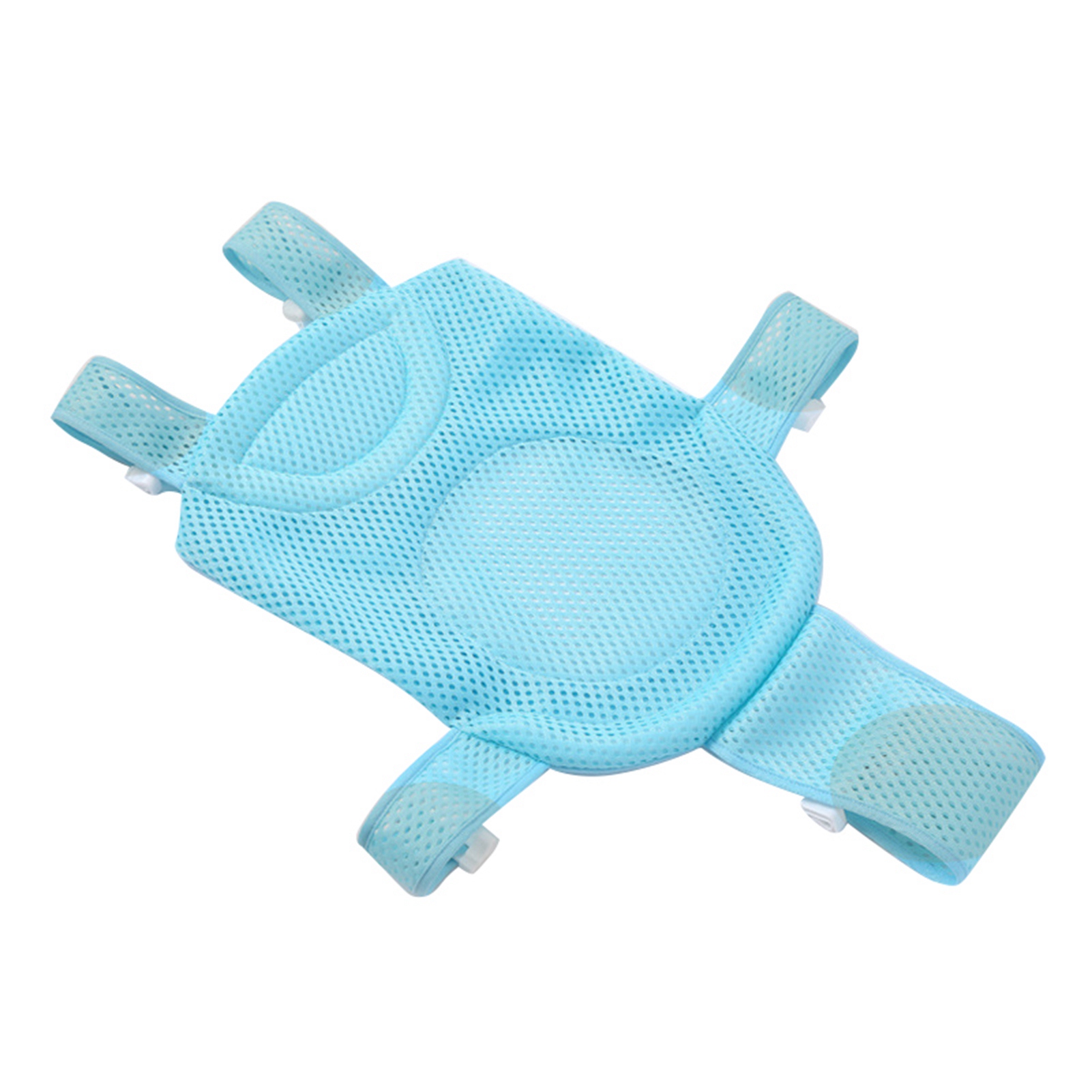 Rutschfestes Babybadenetz Mit Bequemem Sitz Und 5 Sicherheitspunkten, Ideal Für Neugeborene – Blau