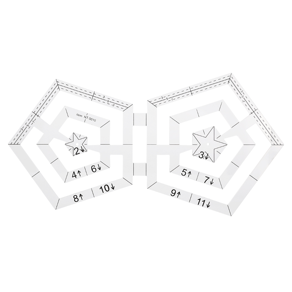 Transparentes Acryl-patchworklineal Zum Nähen Und Für Diy-zeichnungen
