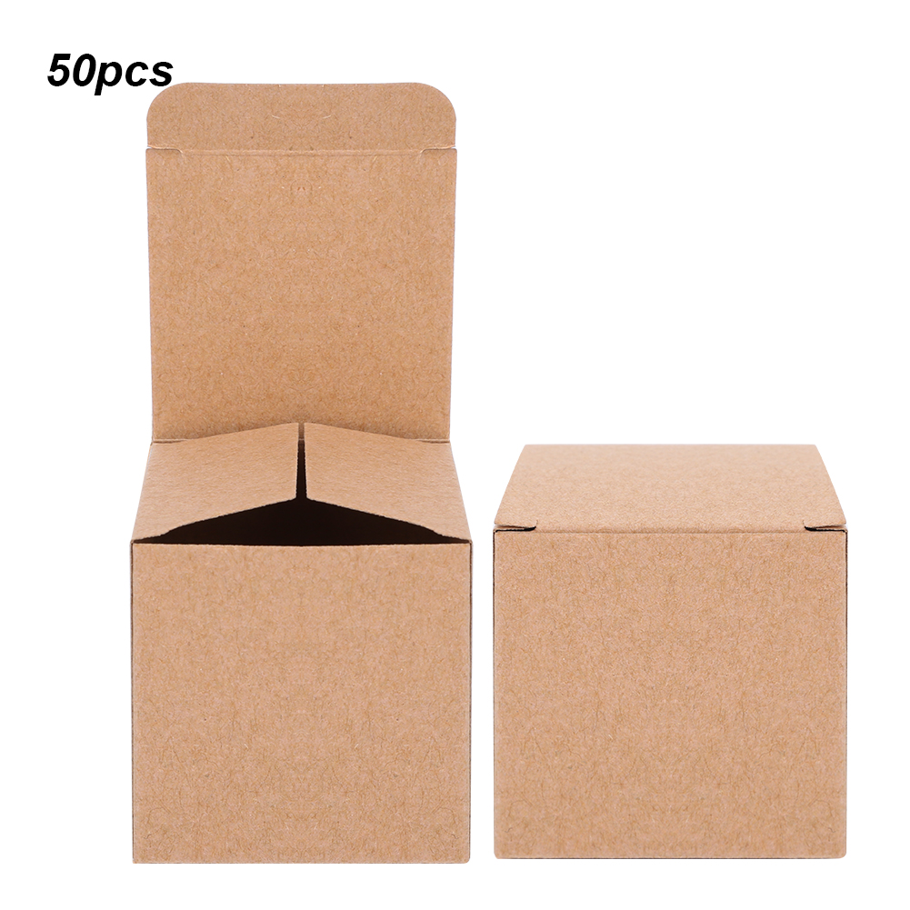 50 Retro-geschenkboxen Aus Kraftpapier Für Weihnachten/hochzeiten – Faltboxen Zum Basteln