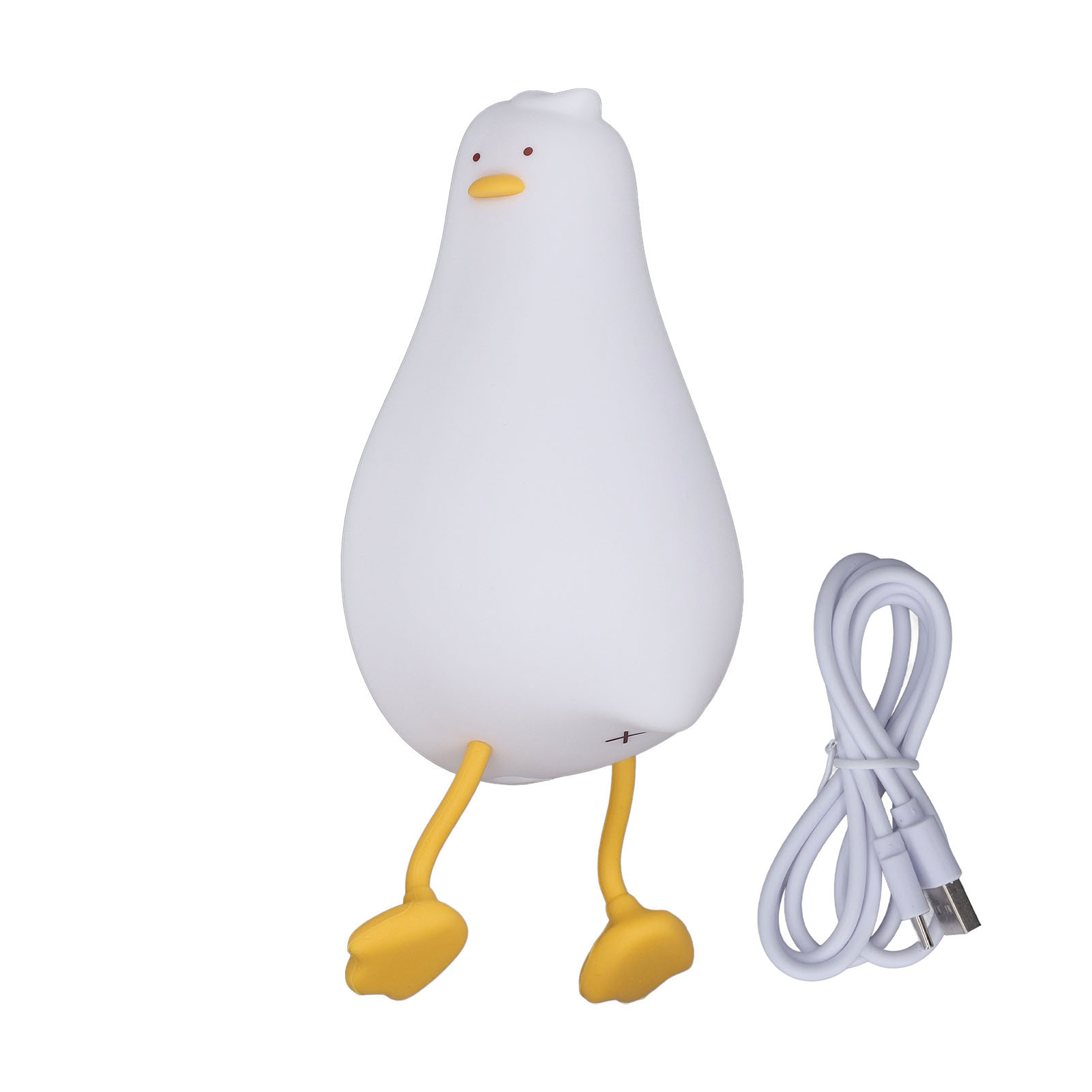 Niedliches Led-nachtlicht In Entenform Aus Weichem Silikon, Beruhigendes Licht, Usb-aufladbar, Nachtlampe