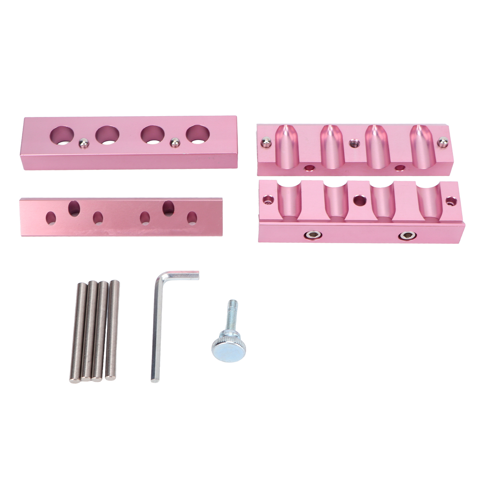 Diy-lippenstiftform Aus Aluminium Mit 4 Löchern Zur Herstellung Von Jelly-/zweifarben-/sandwich-lippenbalsam Und -lippenstiften