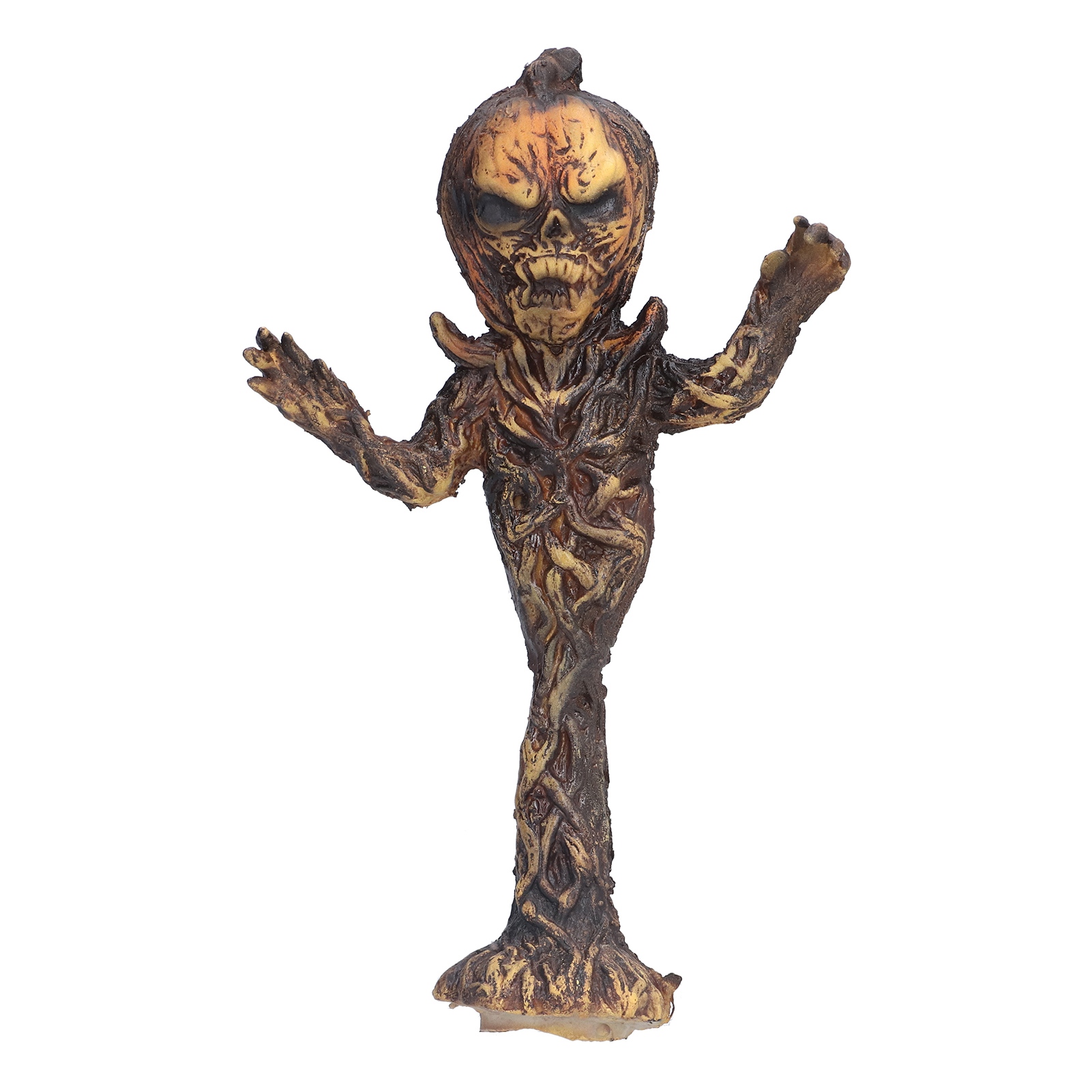Gruseliger, Leuchtender Kürbiskopf Aus Kunstharz – Halloween-dekoration, Zierskulptur, Partybeleuchtung