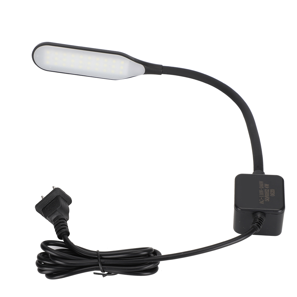 Nähleuchte Mit 30 Leds Und Magnetfuß Für Nähmaschinen, 110–240 V Schreibtischleuchte (schwarzer Us-stecker)