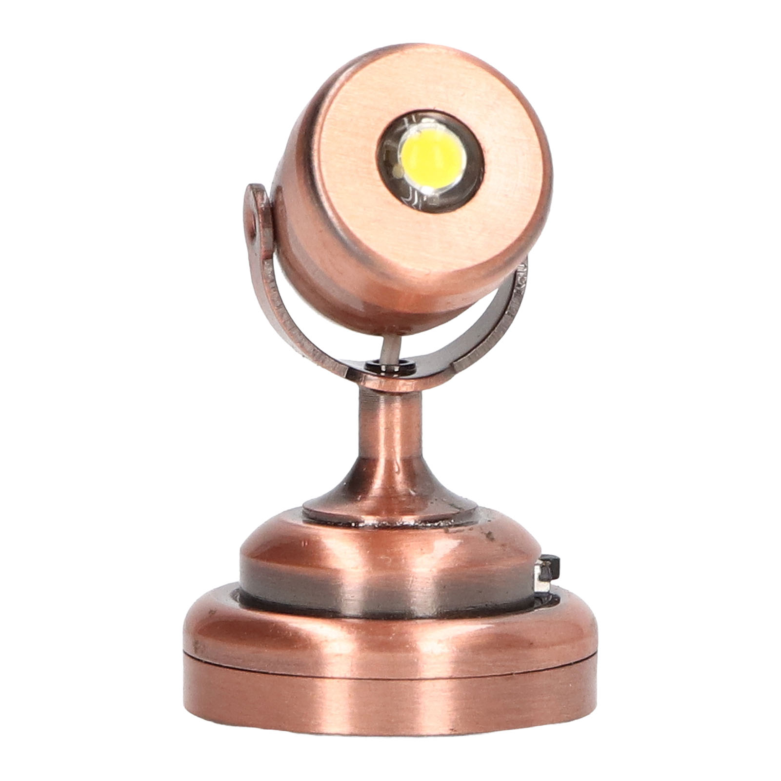 Miniatur-led-laserlampe Für Puppenhäuser Im Maßstab 1:12 Mit Schalter Und Bronzesockel