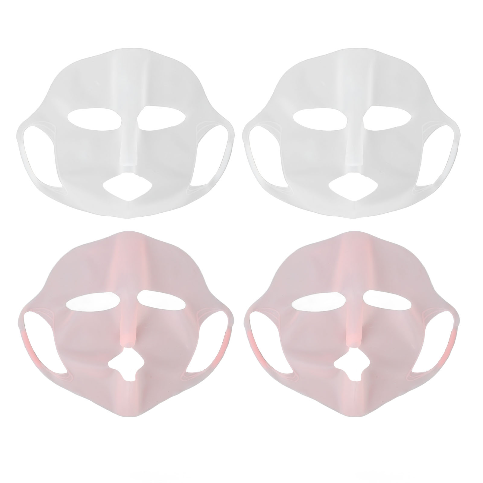Gesichtsmaske Aus Silikonfolie – 4 Stück, Feuchtigkeitsspendende Gesichtsmaske, Halterung Für Stoffmasken
