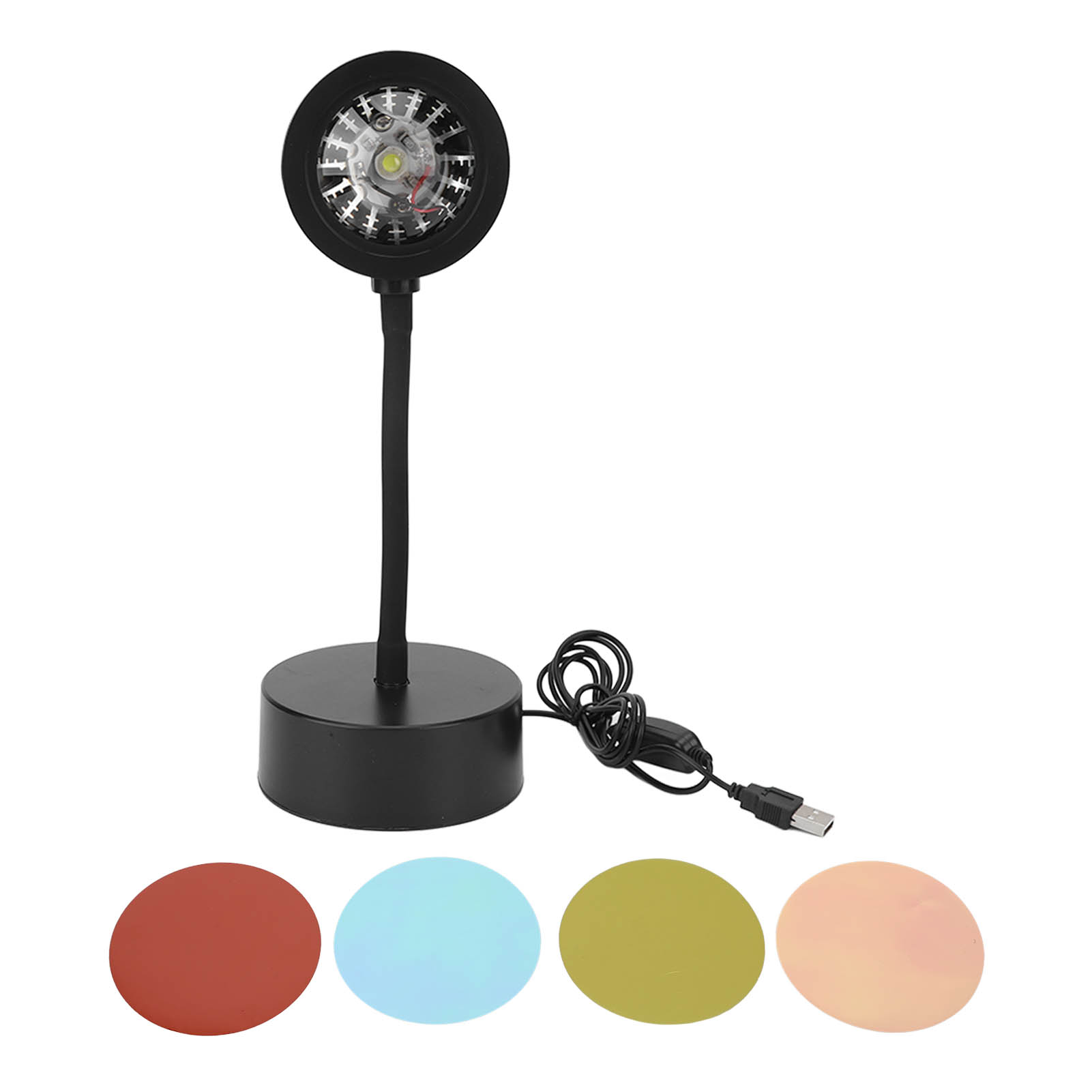 5w Rgb Led Usb-sonnenuntergangsprojektorlampe, Transparenter Flexibler Schlauch Für Stimmungsvolle Heimparty-atmosphäre